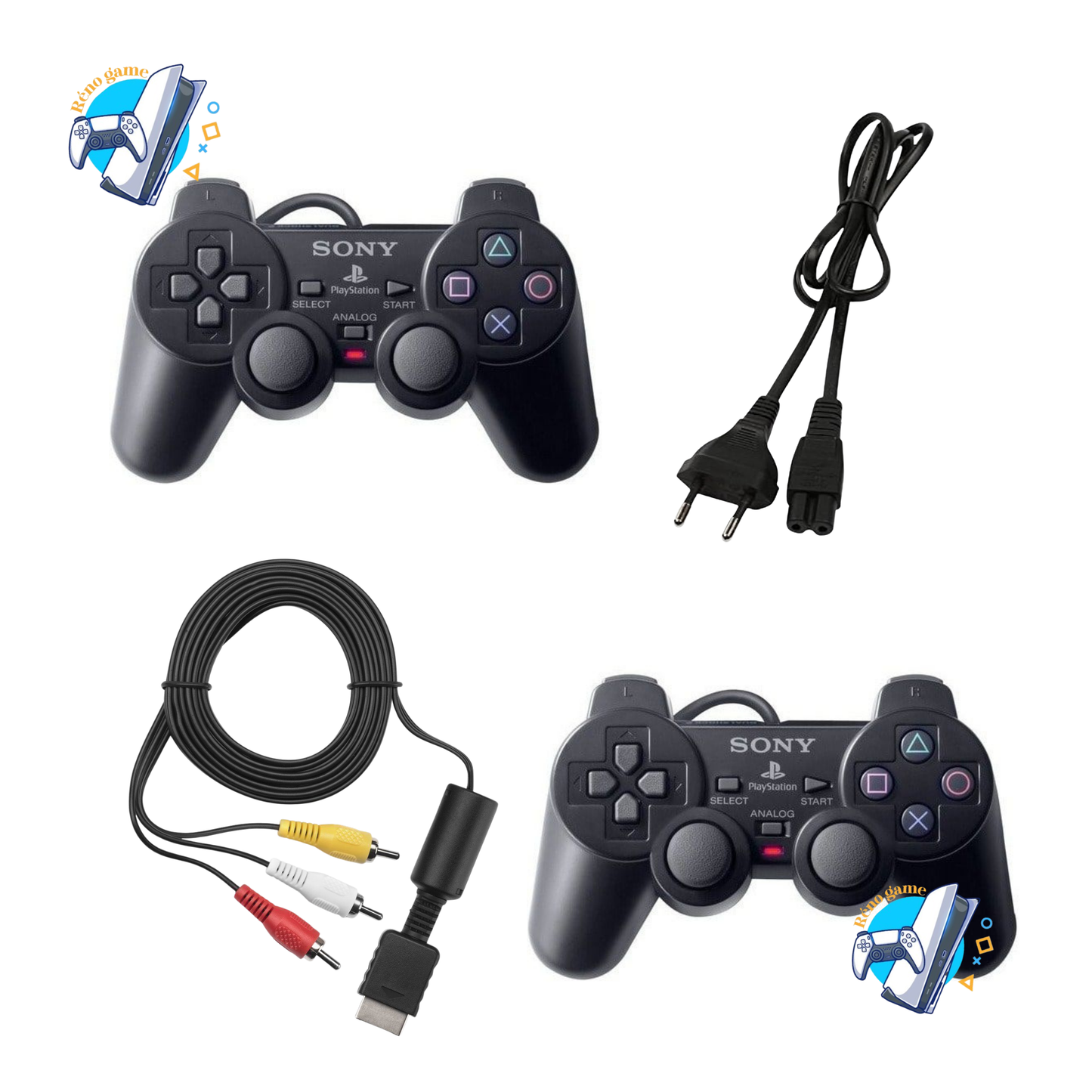 Sony PlayStation 2 Quasi Neuf – 2 Manettes – Câbles – 20 Jeux !