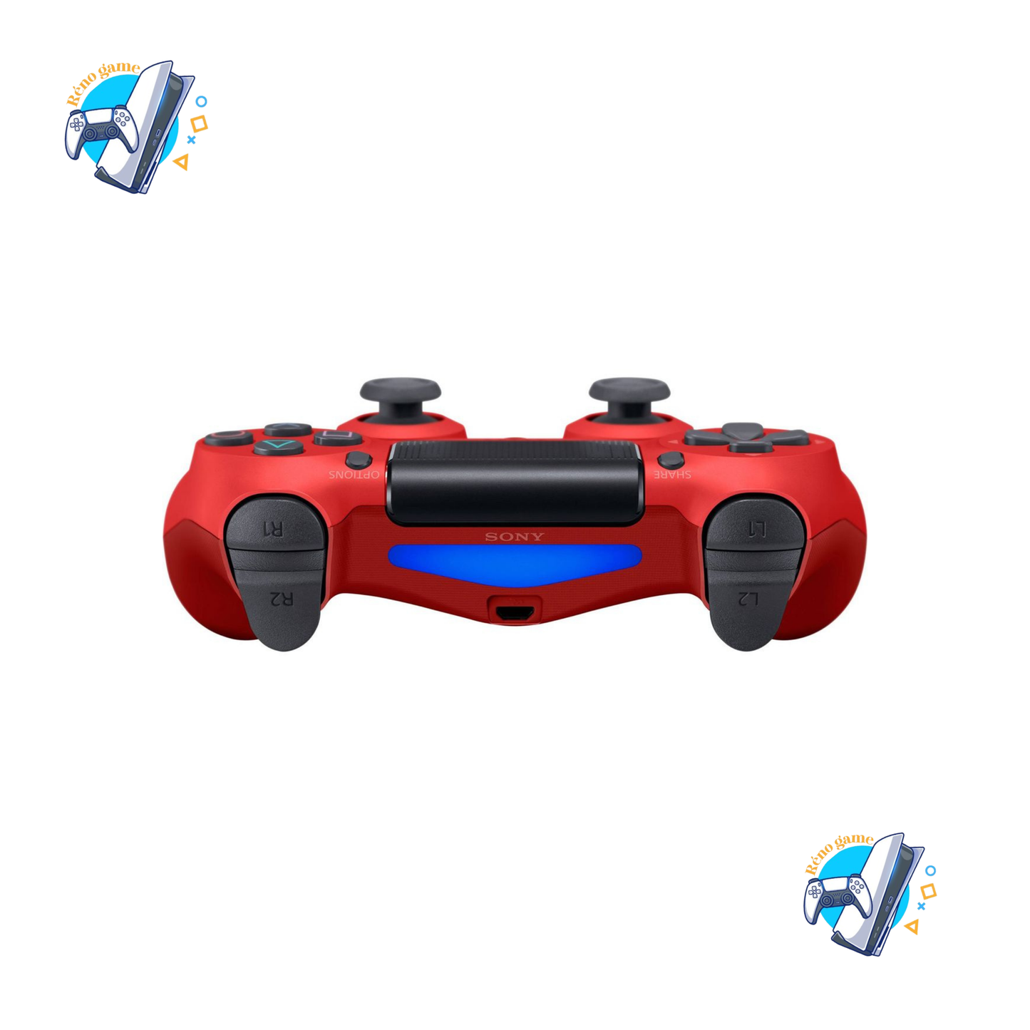 Manette PS4 Rouge Adaptable – Neuve