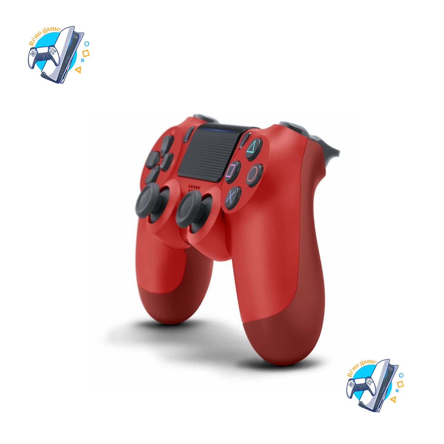 Manette PS4 Rouge Adaptable – Neuve
