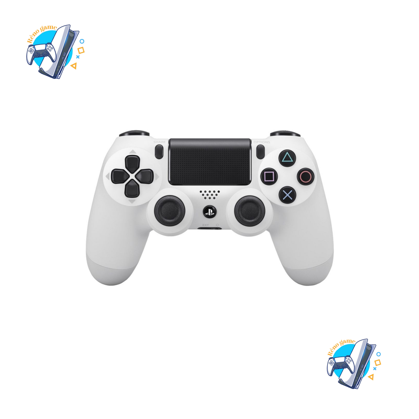 Manette PS4 Blanche Adaptable – Neuve